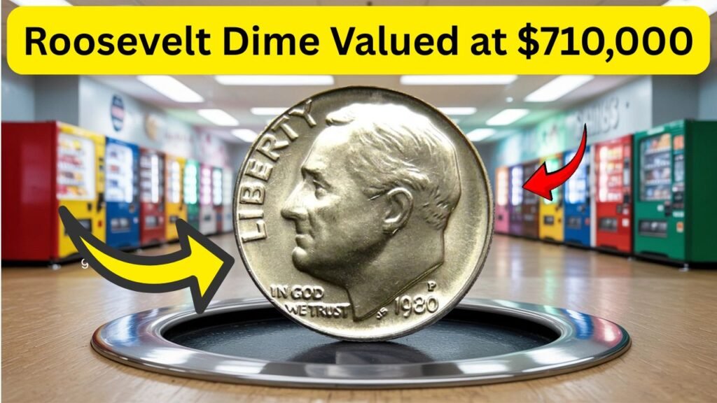 Roosevelt Dime With Die Cap Error Discovered in Vending Machine — Valued at $710,000